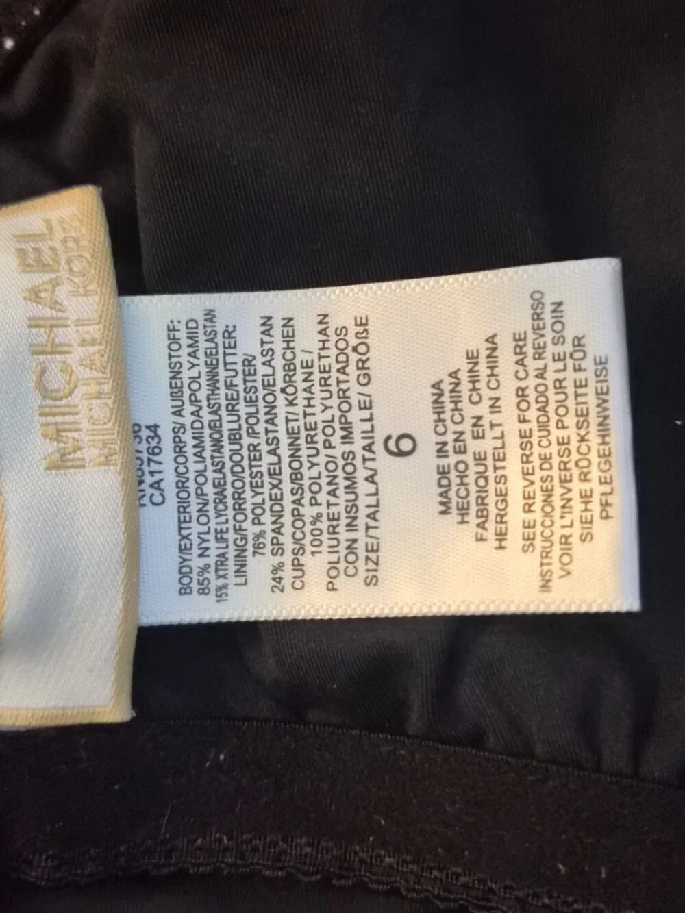 Michael Kors Chain Print One-Piece Swimsuit (Size 6 / M)